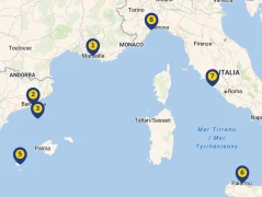 Mapa plavby